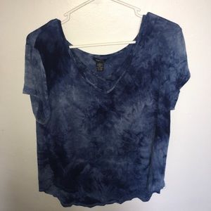 Rue 21 blue tye dye t shirt